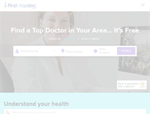 Tablet Screenshot of findatopdoc.com